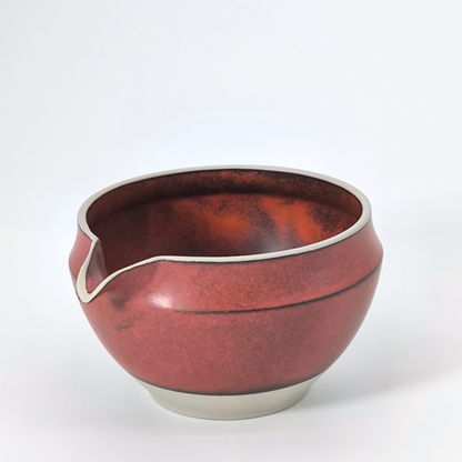 片口抹茶碗（ 晩照・赤色） / Katakuchi Matcha Bowl – “ Bansho” Red(International)