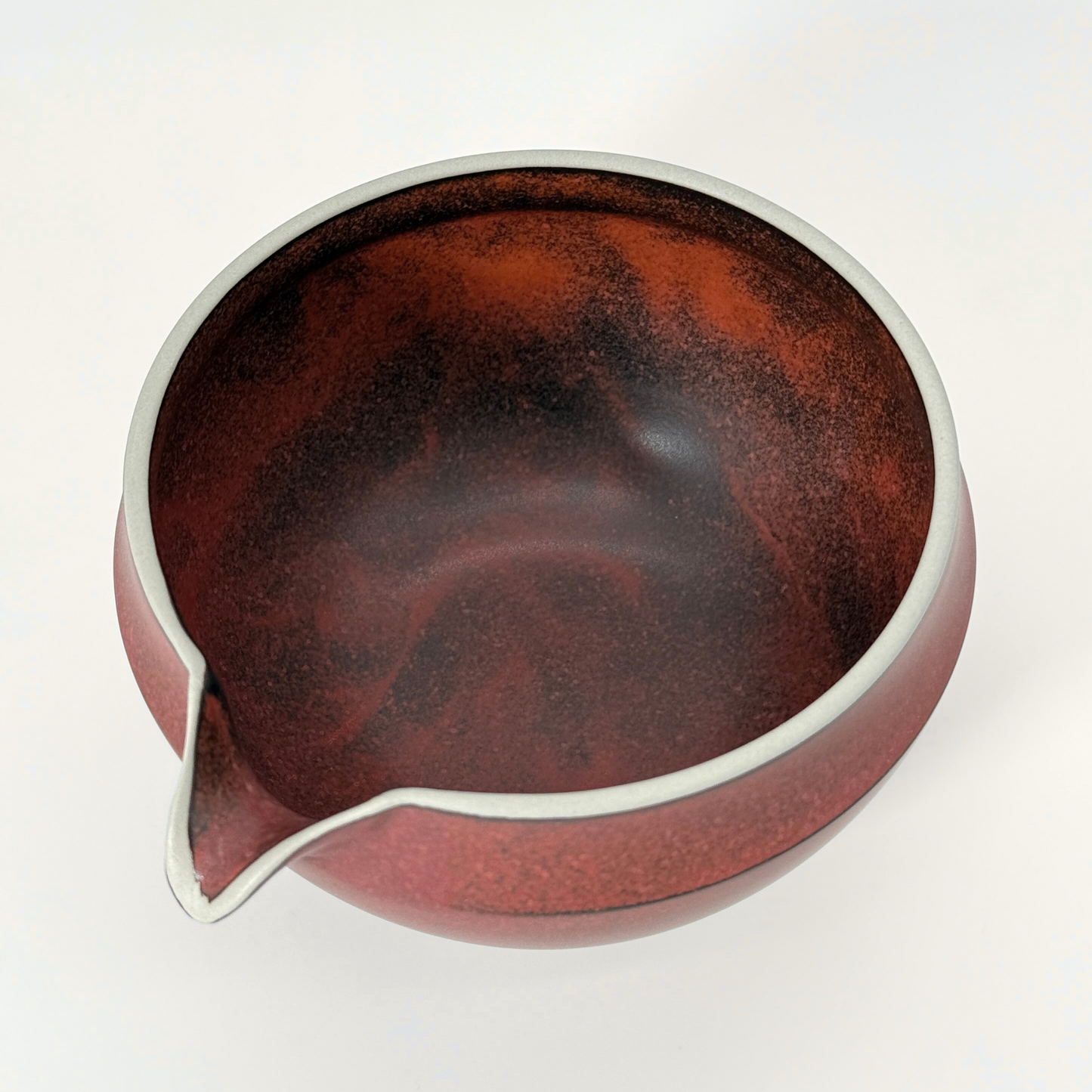片口抹茶碗（ 晩照・赤色） / Katakuchi Matcha Bowl – “ Bansho” Red(International)